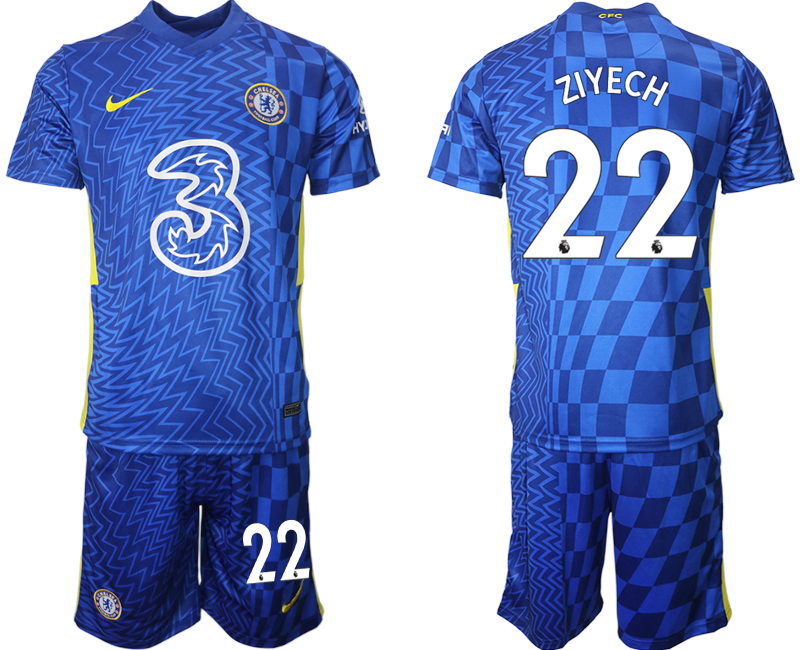 Men 2021-2022 Club Chelsea FC home blue #22 Nike Soccer Jerseys->chelsea jersey->Soccer Club Jersey